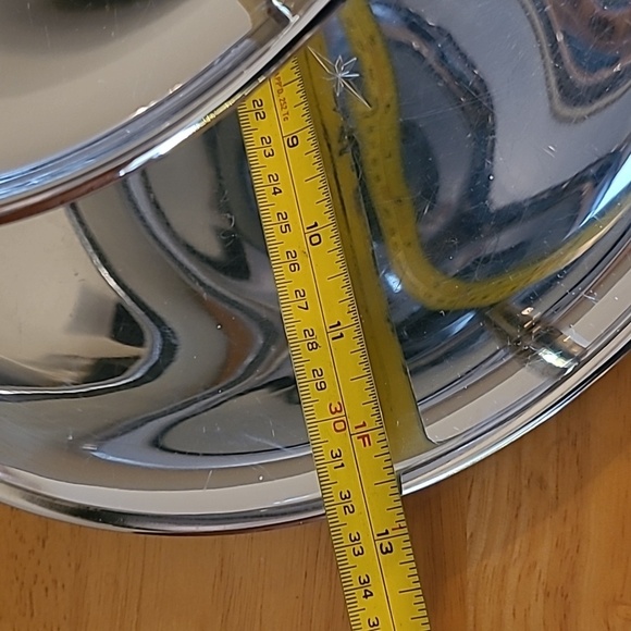 RIVIERIA Atomic MCM Two Tiered Chromeware Tidbit Petit Fours Serving Tray - Picture 10 of 16